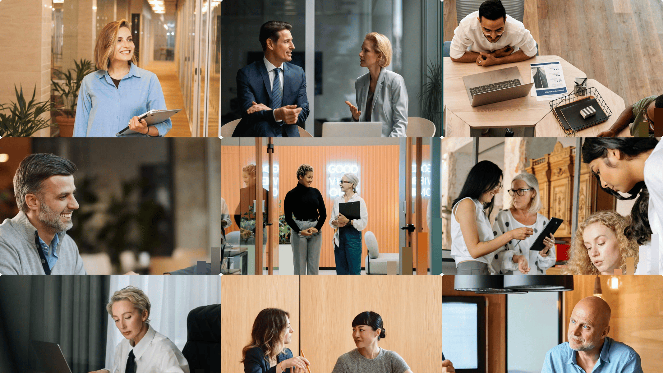 Business professionals engaging in discussions at Eagle Venture Studio.