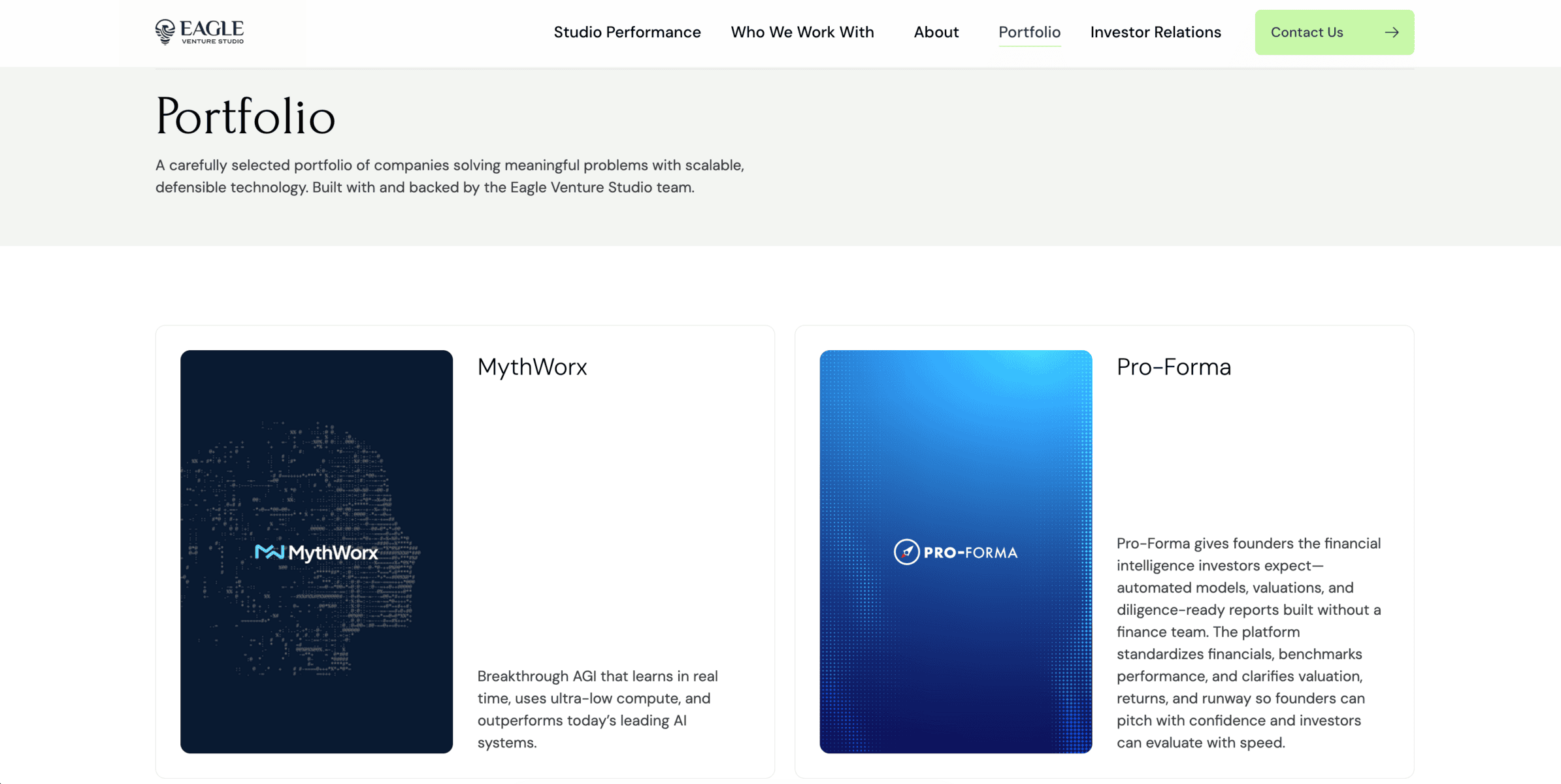 MythWorx and Pro-Forma financial tools for business analysis and forecasting.